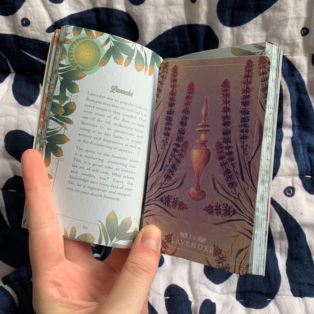 Lavender was so popular with the Romans that they introduced it to every country they invaded. They were some of the first to make use of the oil, dedicating entire factories to its production and using it in hot baths to soothe anxiety and depression as well as in the disinfecting of injuries.
The spirit of the lavender plant is a nurturing, protecting one.
This is a good time to embrace the art of self-care. What relaxes and soothes you? Carry this knowledge into every area of your life; let it regenerate and support you on your march forwards.