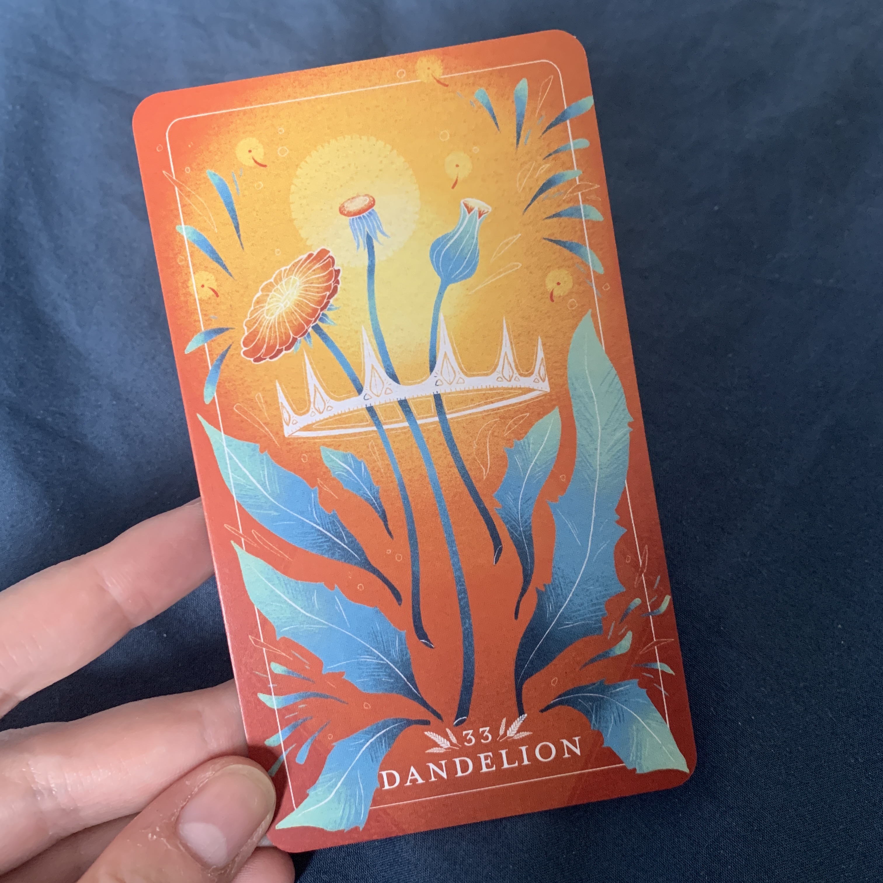 Dandelion 33 card from the Seed & Sickle Oracle.